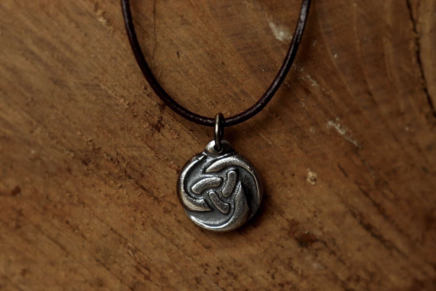 handmade odins horns pendant necklace in sterling silver