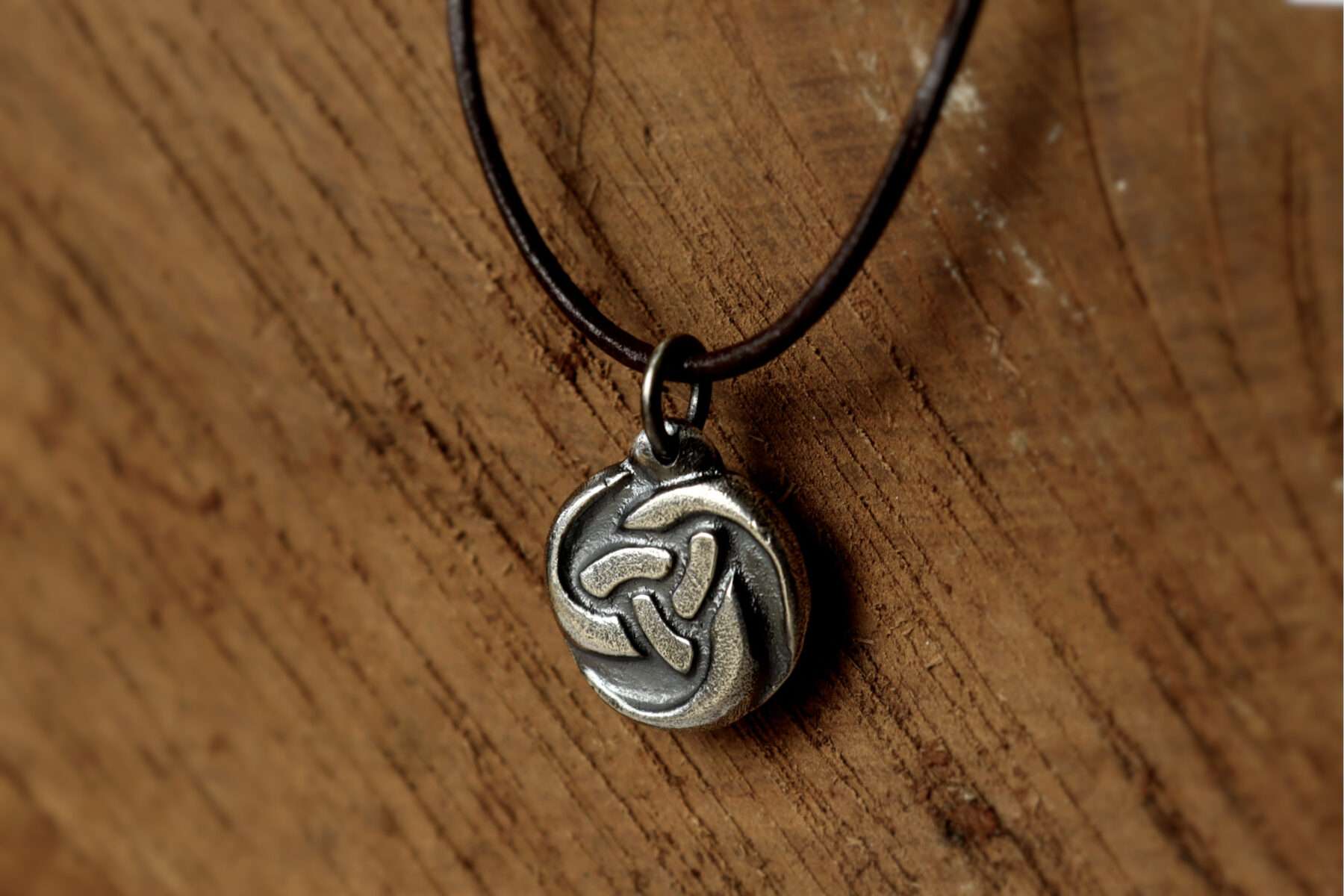 handmade odins horns pendant necklace in sterling silver