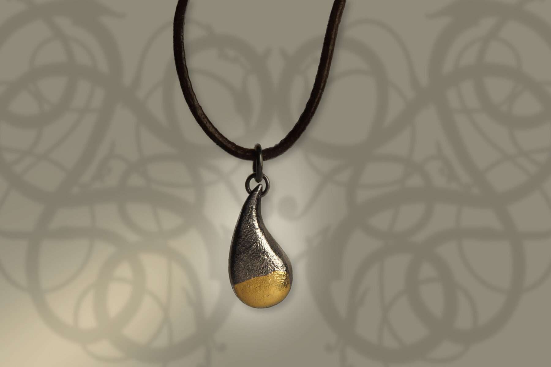 handmade freyja's tear pendant necklace