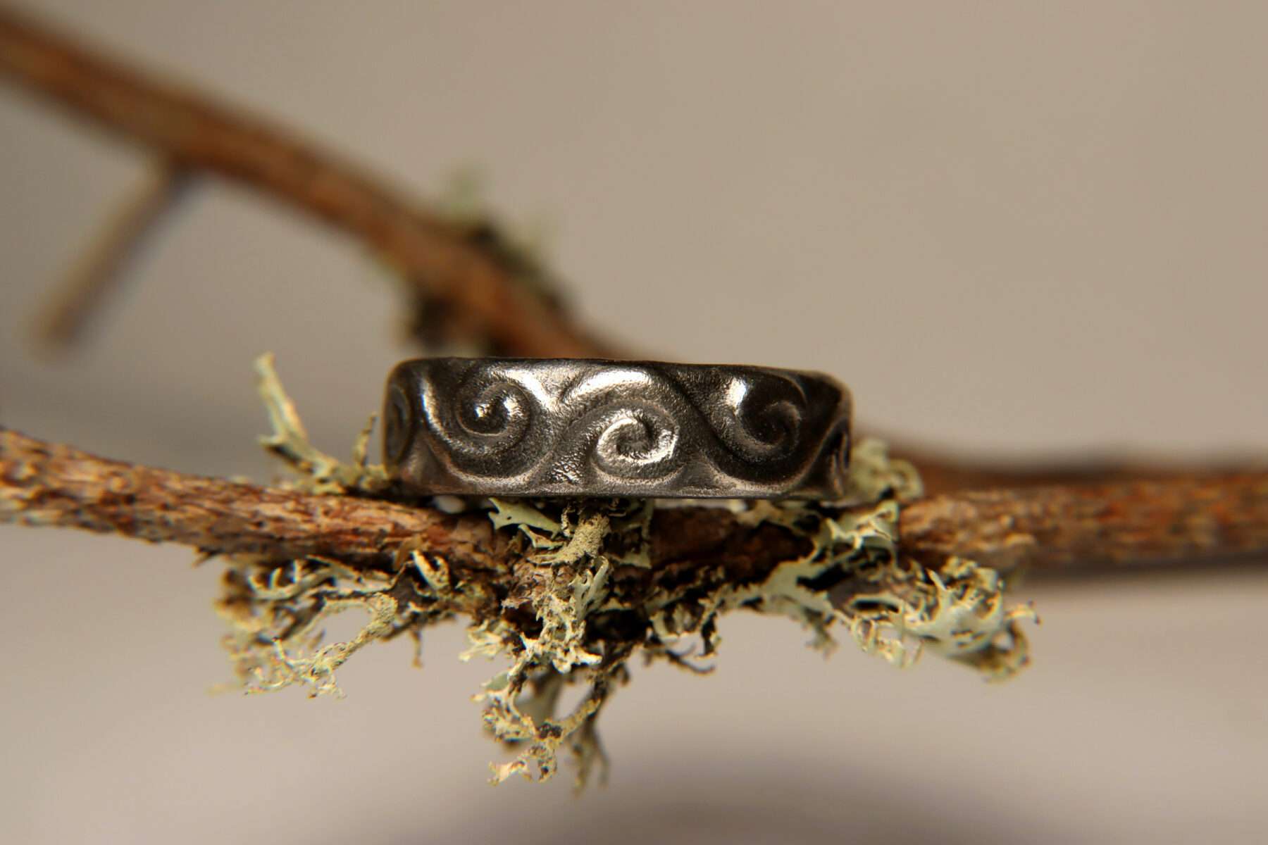 viking filigree ring on branch silver viking filigree ring